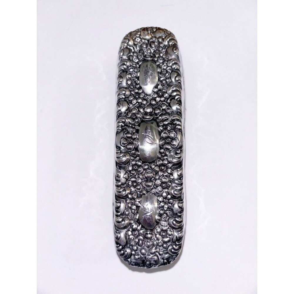 Unger Brothers Sterling Silver Ornate Clothes Brush Engraved